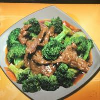 Beef with Broccoli · W. White rice