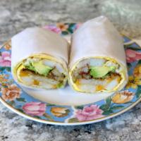 Pork Sausage Breakfast Burrito · Finely chopped or ground meat, often mixed with seasoning. Flour tortilla with a savory fill...