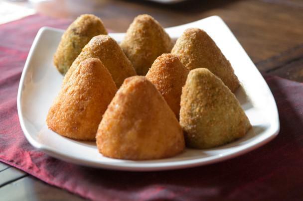 4-Pack of Large 6.5 oz. Arancini · Please indicate number of each arancini flavor in the Special Instructions.