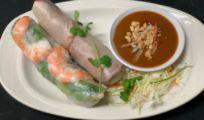 Fresh Salad Roll · Fresh salad, vermicelli, cilantro, basil, bean sprout, cucumbers rolled in rice paper, with ...