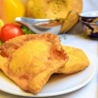 Cheburek · Deep fried turnover stuffed with a traditional blend of ground lamb and beef.
Served with a ...