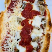 Meatball Parmesan · Meatball with melted cheese mozzarella cheese or provolone with perms cheese & sauce