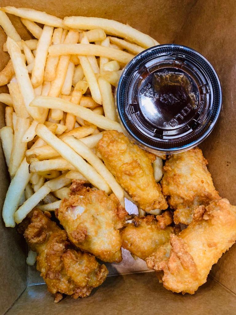 6 Piece Wings and Fries · 
