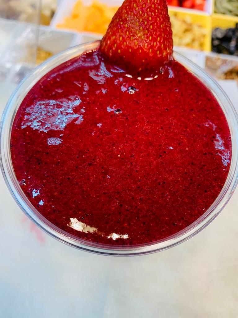 Antioxident Blast Smoothie · Blueberries, raspberries, strawberries and apple juice.