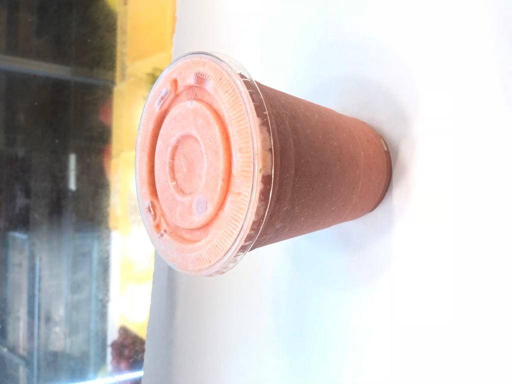 Tropical Blast Smoothie · Strawberry, banana, mango and orange juice.