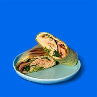 Power Wrap · Egg white, roasted turkey, crImini, spinach, and Cream cheese.