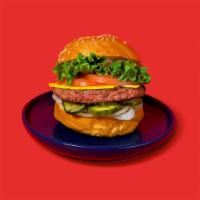 Cheeseburger · 100% Black Angus, American, Lettuce, Tomato, B&b Pickle, Mayochup on Brioche