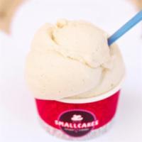 Vanilla Ice Cream · Two scoops of vanilla bean ice cream.