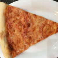 Cheese Pizza Slice · Savory pie with a dough base topped with sauce and cheese.