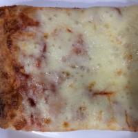 Sicilian Pizza Slice · Savory pie with a dough base topped with sauce and cheese.