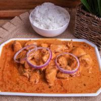Butter Chicken · Tandoori chicken meat slow cooked in tangy tomato sauce, garlic, ginger, and butter
(Every d...