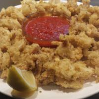 Fried Calamari · Served with marinara sauce.