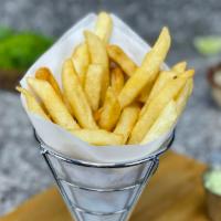 Lit Seasoned French Fries · Crispy seasoned fries.
