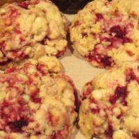 Variety of Scones · Baked fresh from scratch every day. Priced per scone.

Monday, Wednesday, Saturday = blueber...