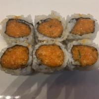 Spicy Salmon Roll · Raw.
