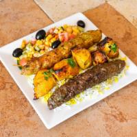 Mixed Grill Platter · Homemade Marinated Barbecued Chicken Kabab, Chicken Seekh Kabab & Beef Seekh Kabab served wi...