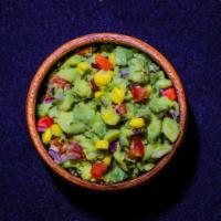 Guacamole · A mixture of avocados, corn, red onions, and Roma tomatoes. Housemade. 4 oz