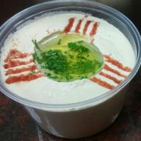 Hummus  · Dip made from chickpeas.