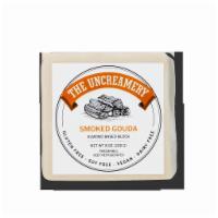 The Uncreamery Smoked Gouda · Ingredients: Filtered water, refined coconut oil, almonds, tapioca starch, nutritional yeast...