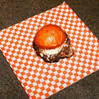 Impossible Plain Jane Burger · Single impossible burger smash patty, house American, aioli, and pickles. Vegetarian.