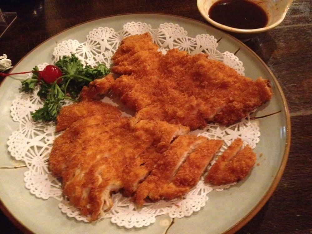 Chicken Katsu · Breaded deep fried chicken cutlet.
