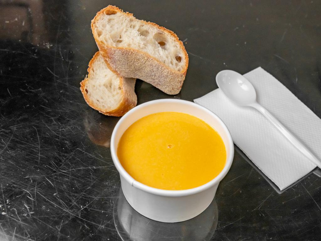 Lobster Butternut Squash Bisque Soup · Velvety Creamy soup. 
