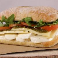 Napoli Panini (Vegetarian) · Fresh Mozzarella, Dry Mozzarella, Sundried Tomato, Arugula, Basil Pesto, Glaze Balsamic Vine...