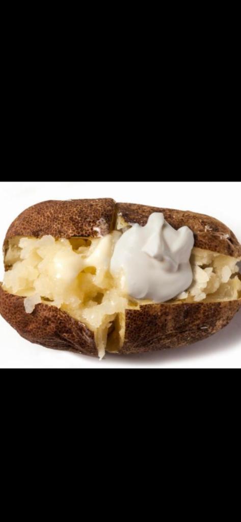 Baked Potato · Served with sour cream.