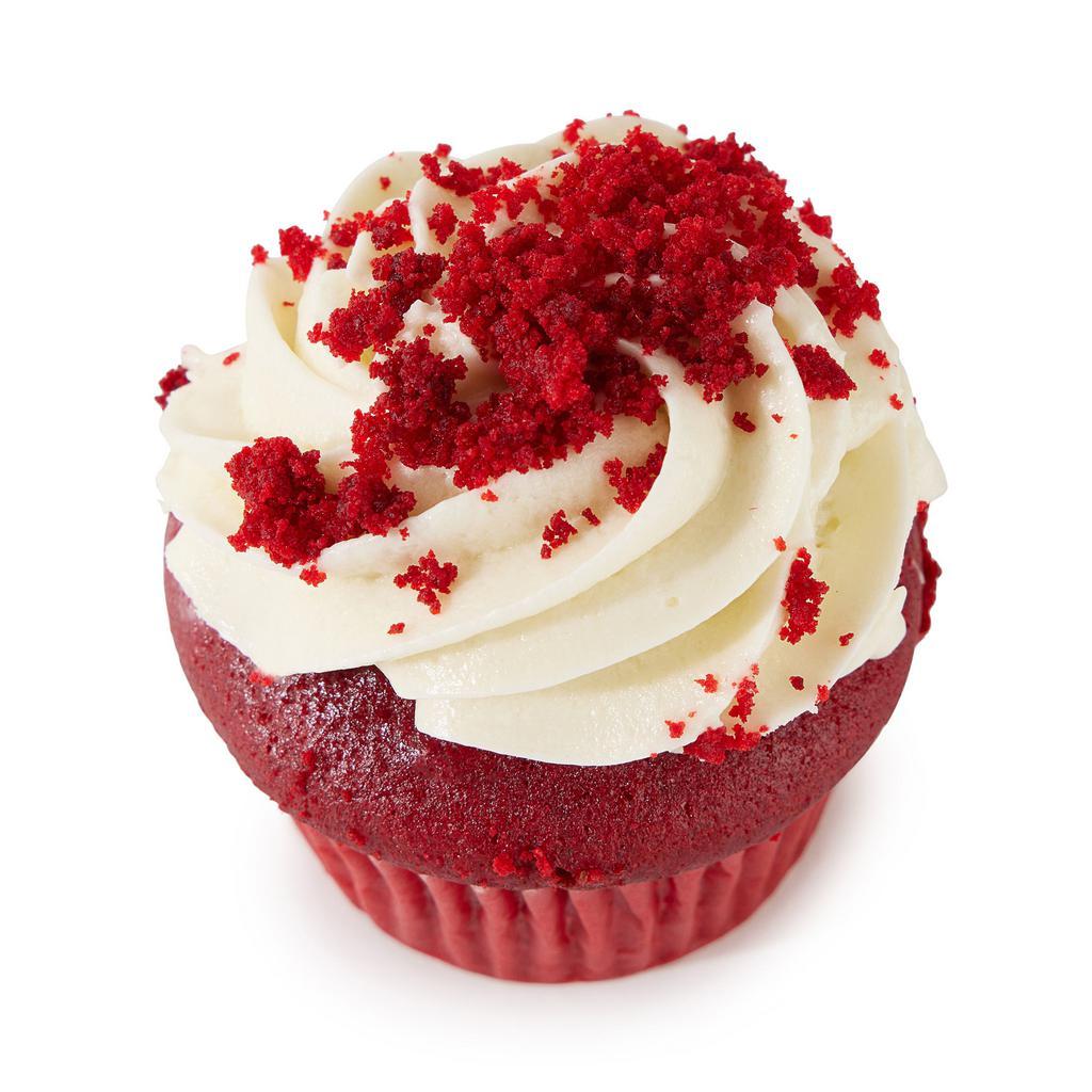 Red Velvet Cupcakes · Delicious red velvet cupcake topped with bakery-made cream cheese icing and covered with a drizzle of red velvet crumbs...Yummy!