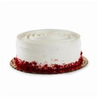 Red Velvet Cake · Red velvet cake with cream cheese icing and cream cheese filling.