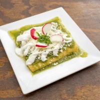 Steak Enchiladas · Choice of green sauce, fresh tomato sauce or sun-dried red pepper sauce with homemade tortil...