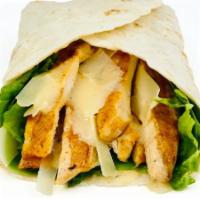 5. Caesar Wrap · Char-grilled chicken with Romaine lettuce, shaved Parmigiano cheese, and Caesar dressing.