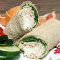 Healthy Spicy Wrap · Salsalito Turkey, Egg whites, Avocado  and spinach on a  Wrap