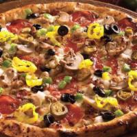 Build Your Own Pizza (All Topping No Extra Charge) · All topping no extra charge. Original or thin. Original has eight slices per pizza and thin ...