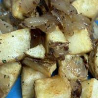 Breakfast Potatoes · Potatoes with onions Sautéed in butter 