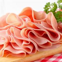 Thinly Sliced Ham by The Pound Deli · Fresh Thinly Cut Slices of Deli Style Cooked Ham 