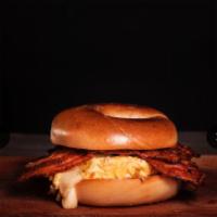 All Day Every Day · BEC (bacon, egg & cheese) or HEC (ham, egg & cheese) with coffee or water.