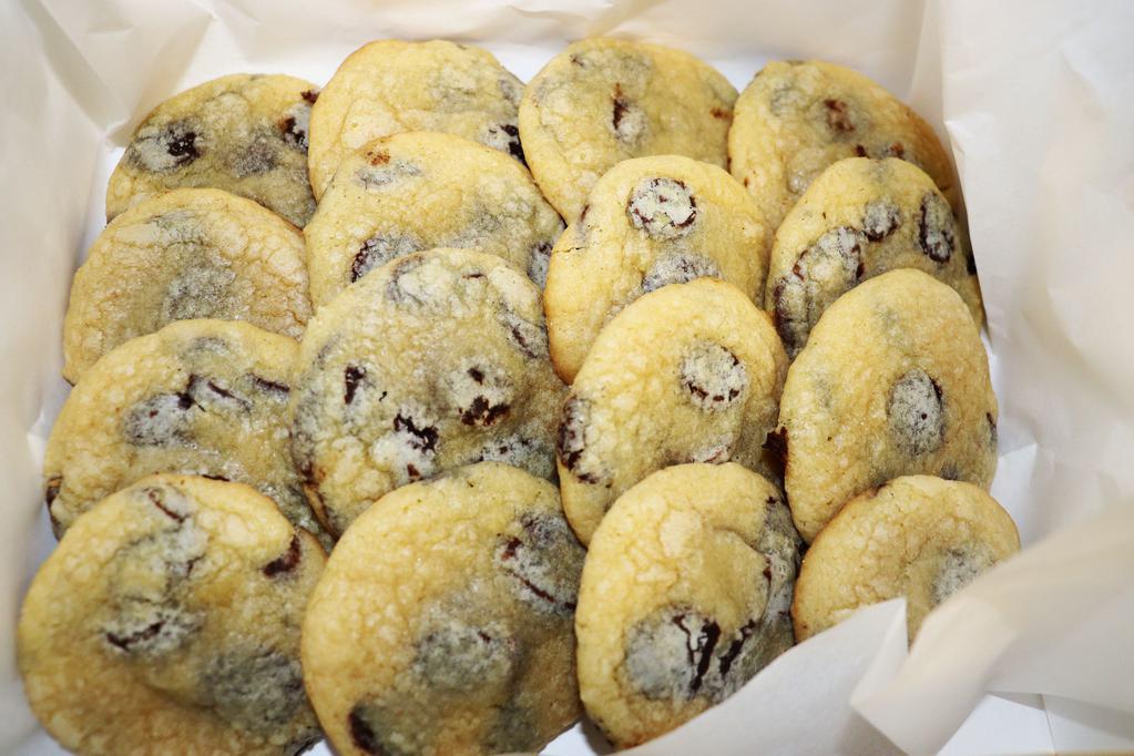 Rolo Chocolate Chip Cookies · Brown sugar, chocolate chip, and rolo chocolate.