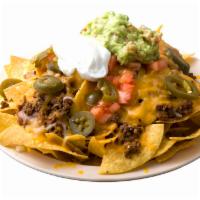 Nachos Plate · Comes with choice of protein.