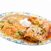 Burrito Plate · Comes with choice of protein, rice and beans.