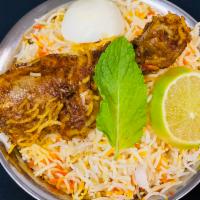234. Chicken Dum Biryani · the rice and meat is cooked in an earthen pot and the lid is sealed with dough and it is coo...