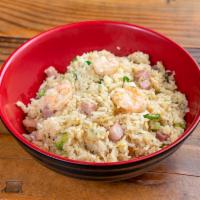 R4. House Special Fried Rice · It has shrimp, ham, egg, and scallions. If you don't want ham you can substitute it for chic...