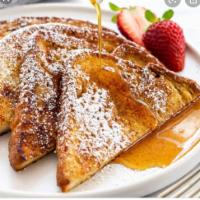 B16. French Toast with Eggs and Bacon · 