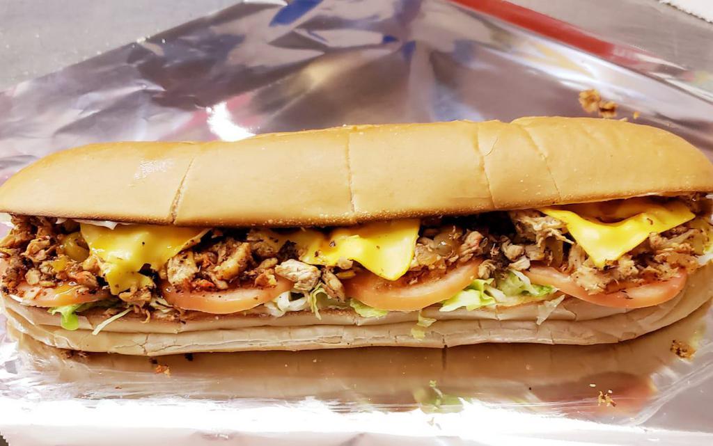 MoJoe Chicken Hot Sub · Fresh chicken breast, cooked  In the grilled.