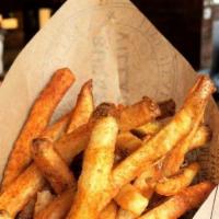 Seasoned French Fries · Seasoned with cajun seasoning