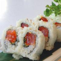 Spicy Salmon Roll · Spicy salmon mix and cucumber