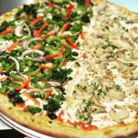 Veggie Lover Pizza · Broccoli, mushroom, onion, tomato, and green pepper