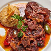 Rabo Encendido · Made with tender chunks of oxtail and red wine sauce.