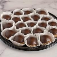 Raw Chocolate Truffle-Dipped Macaroon Platter · Includes 20 items.  May require 24-hours lead time (always a good idea if you definitely wan...