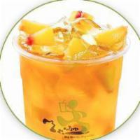 Peach Tea with Fresh Pulp · 